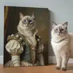 Renaissance Duchess Custom Pet Portrait Renaissance Duchess Custom Pet Portrait, a Ragdoll cat in royal dress.