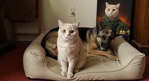 客户评价 6 Egyptian king style custom pet portrait wall decor for akita dog